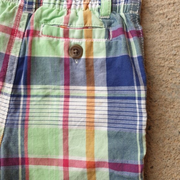 ralph lauren Baby Boy's 9 Months Bright Check Tartan plaid Classic Cotton Shorts - Picture 12 of 13